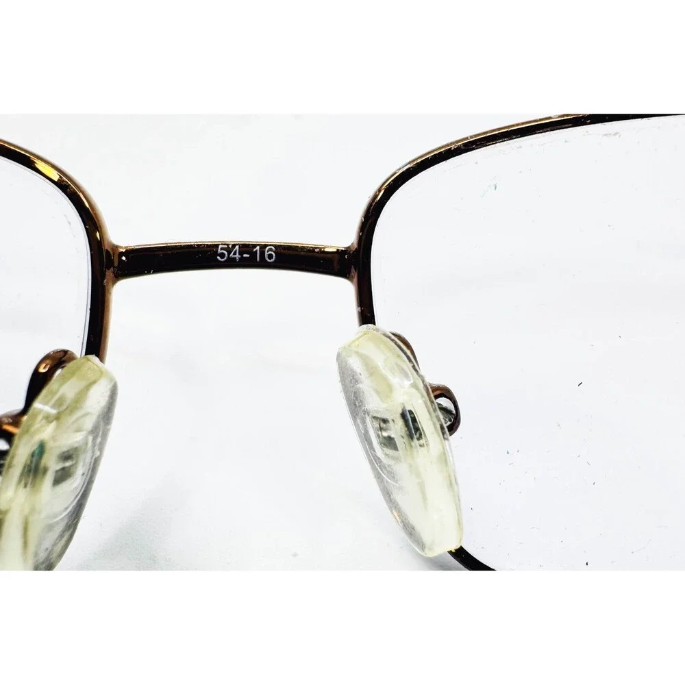 WM Eyeglasses Mens Brown Rectangle Frame WM 5101 BR 54-16-140